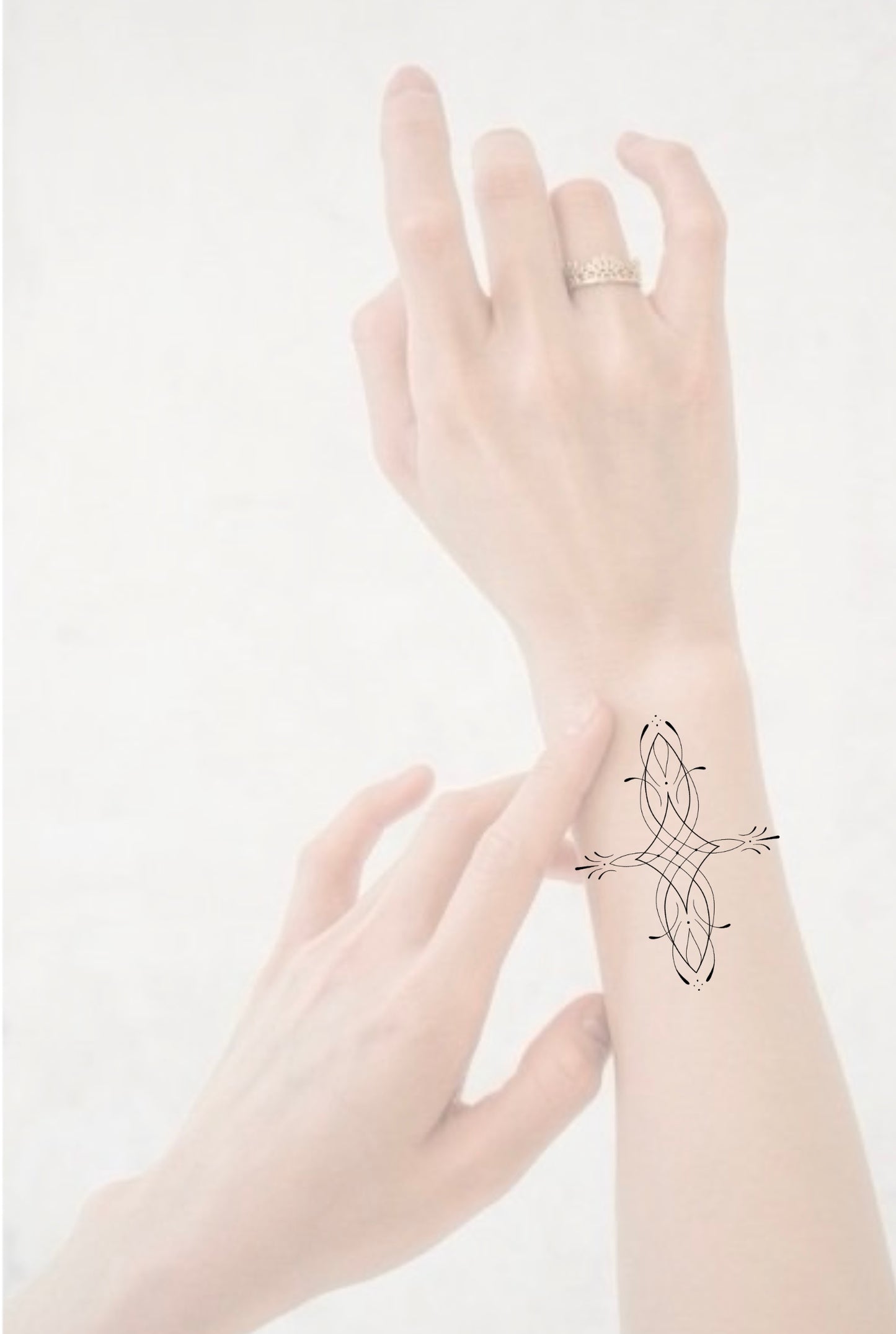 Linework Cross Ornament