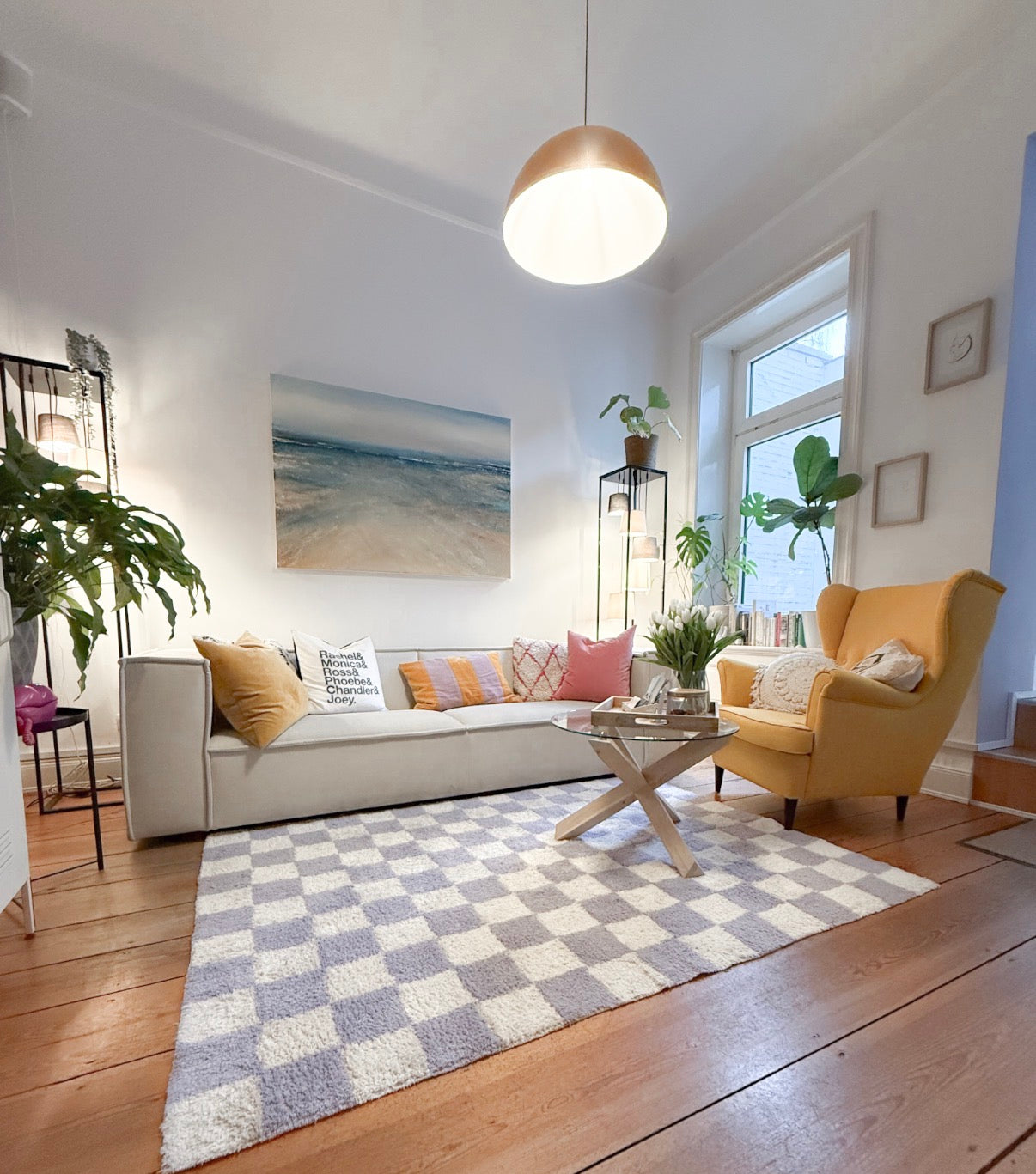 heller und wohnlicher Empfangsbereich im Kokosmaedchen Studio in Hamburg Eimsbüttel